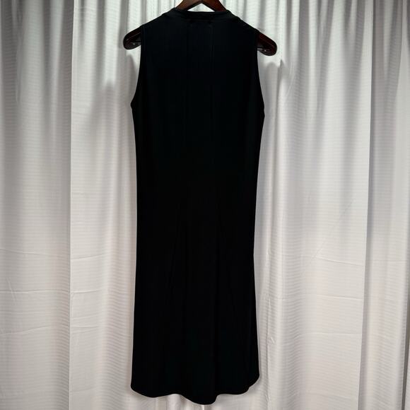 Sympli Long Vest Button Cardigan Black Jersey Knit Women’s Size 8 - Picture 5 of 7